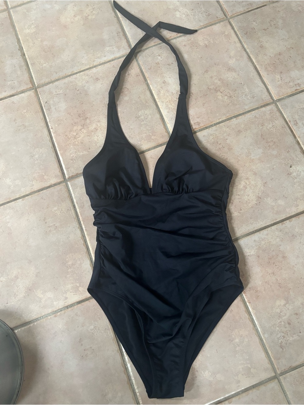Roaming River V-Neck Halter Top Slim & Sculpt One Piece
